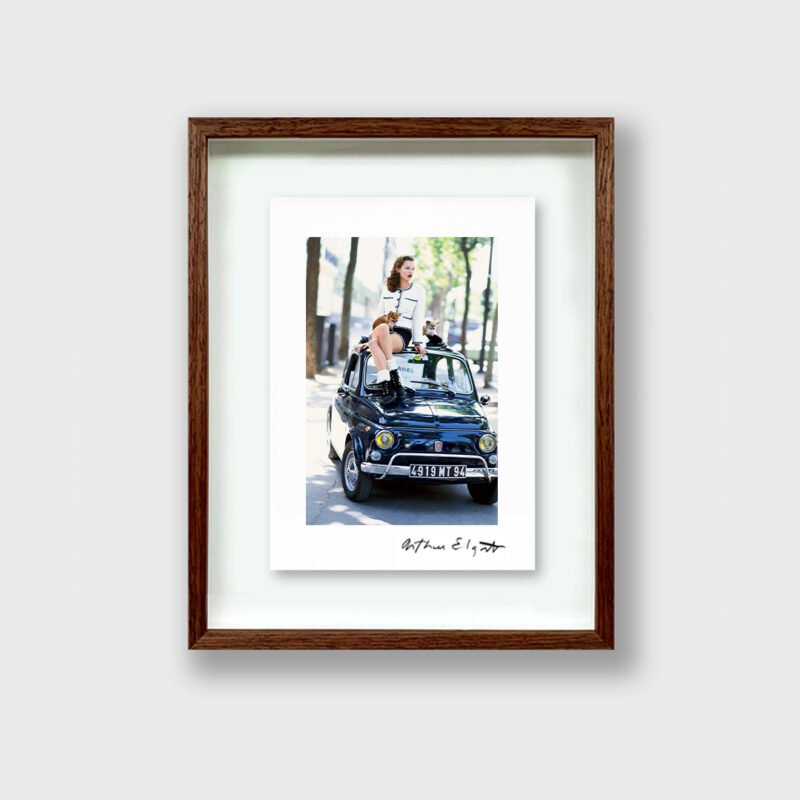 Kate Moss Sitting on a Fiat, Paris, Italian Vogue, 1993